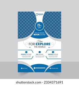 Travel A4 Flyer Design Template