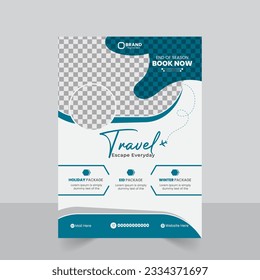 Travel A4 Flyer Design Template