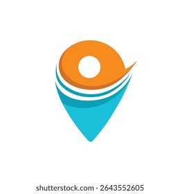 travel  abstract logo modern style