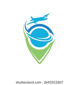 travel  abstract logo modern style