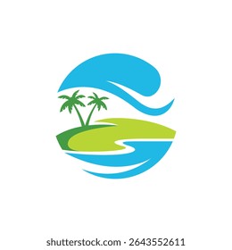 travel  abstract logo modern style