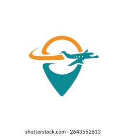 travel  abstract logo modern style