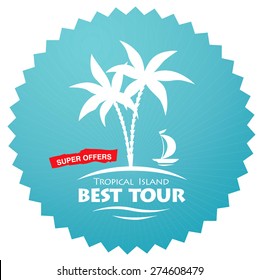 travel abstract vector logo