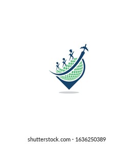 Travel academy Student logo design.