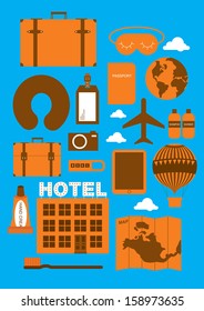 travel accessories vector/illustration