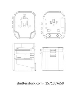 Travel Adapter Slikscreen All Angel