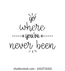 travel adventure calligraphy messsage font