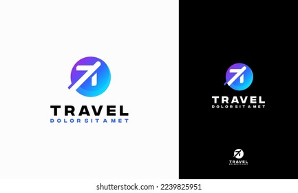 Travel Agencies logo designs Concept template, Plane Travel logo template