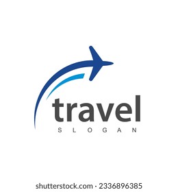 Travel agency business logo. transport, logistics delivery logo design