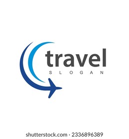 Travel agency business logo. transport, logistics delivery logo design