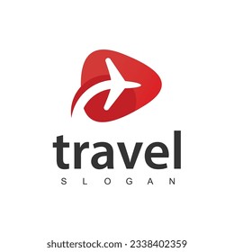 Travel agency business logo. transport, logistics delivery logo design