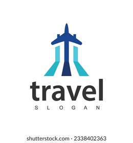 Travel agency business logo. transport, logistics delivery logo design