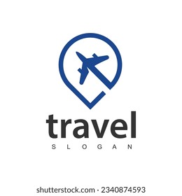 Travel agency business logo. transport, logistics delivery logo design