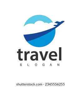 Travel agency business logo. transport, logistics delivery logo design