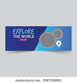 Travel agency facebook banner design