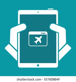 Travel agency flat icon