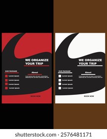 travel agency  flyer design template