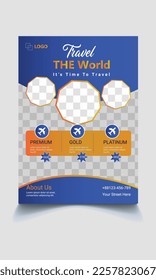 travel agency flyer and template design