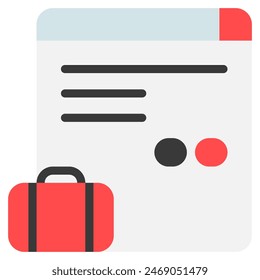 Travel agency icon with flat style. Suitable for website design, logo, app and UI. Based on the size of the icon in general, so it can be reduced.