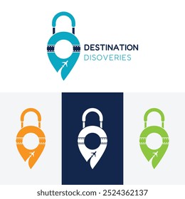 Logotipo de la agencia de viajes con concepto hermoso y nombre Idea