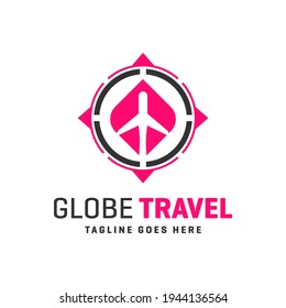 travel agency logo design around the world