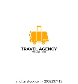 Travel Agency Logo Design Template. Vector Illustration