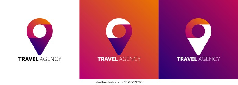 TRAVEL AGENCY LOGO. travel logotype design template. 