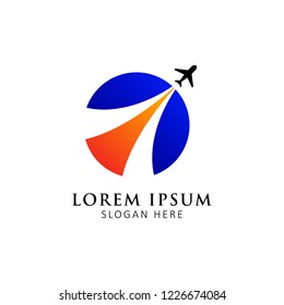 Travel agency logo template
