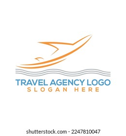 Reisebüro-Logo mit Vektorformat.