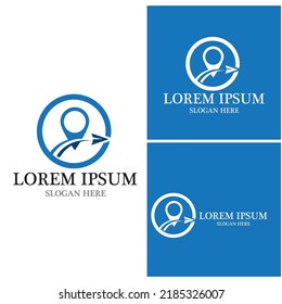 Travel agency logo vector template