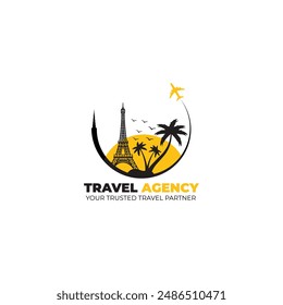 Agencia de viajes Logo Vector Templet