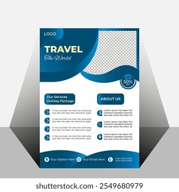 Travel agency modern flyer design