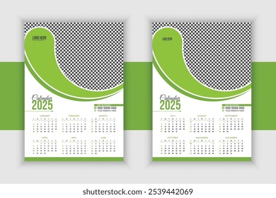 Travel Agency print-ready 2025 wall calendar design