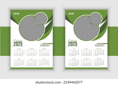 Travel Agency print-ready 2025 wall calendar design