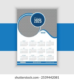 Travel Agency print-ready 2025 wall calendar design