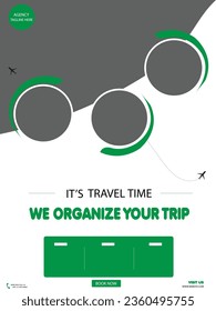 travel agency social media post template