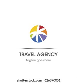 Travel agency. Template for logo