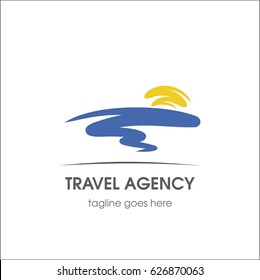 Travel agency. Template for logo