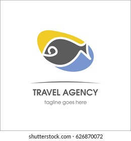 Travel agency. Template for logo