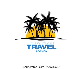 travel agency vector logo