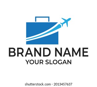 Travel Agency Vector Logo Design Concept 