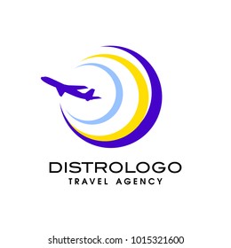 Travel agency vector logo template. Holiday logo template