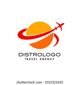 Travel agency vector logo template. Holiday logo template