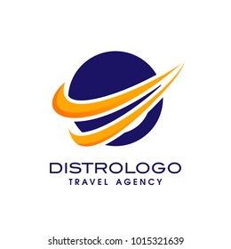 Travel agency vector logo template. Holiday logo template