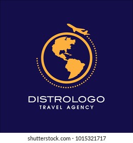 Travel agency vector logo template. Holiday logo template