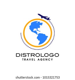 Travel agency vector logo template. Holiday logo template
