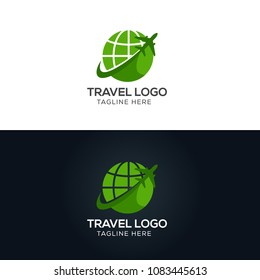 Travel agency vector logo template. Holiday logo template
