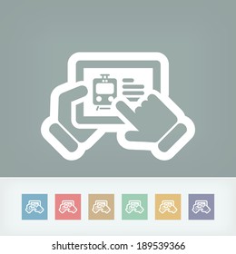 Travel agency website on tablet