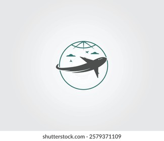 Travel agent logo design inspiration vector illustration