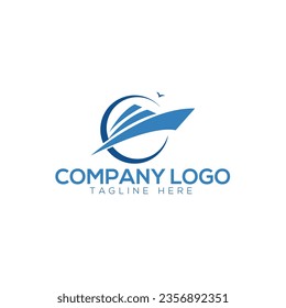 Travel agent logo design. Vector illustration
